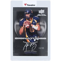 Carte autographiée par Aaron Rodgers Cal Bears 2011 Upper Deck Black Silver Ink #B-AR #15/60