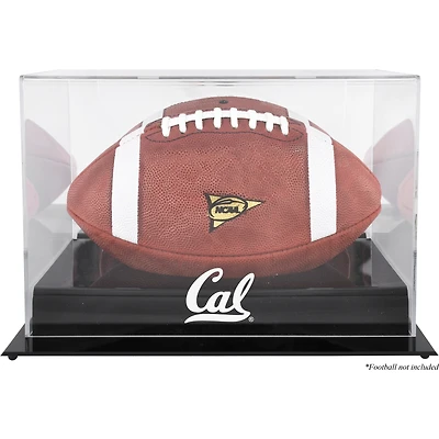 Vitrine de présentation de football avec logo de l'équipe Cal Bears Black Base et dos miroir
