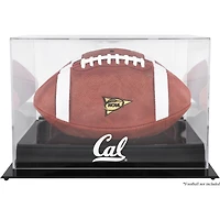 Vitrine de présentation de football avec logo de l'équipe Cal Bears Black Base et dos miroir