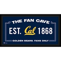 Cal Bears Framed 10" x 20" Fan Cave Collage