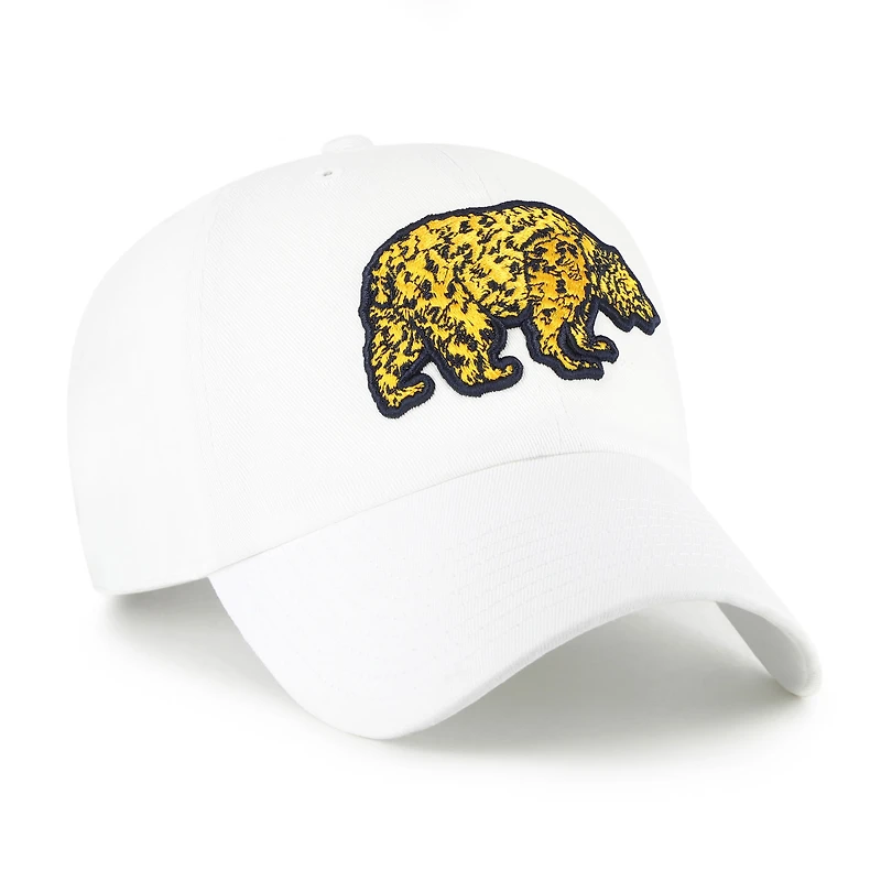 Casquette ajustable Cal Bears Vault Clean Up pour homme, modèle 1947, blanche