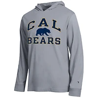Men's Champion  Heather Gray Cal Bears High Motor All-Star Long Sleeve Hooded T-Shirt