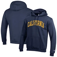 Sweat à capuche en polaire Basic Arch pour homme, bleu marine, des Cal Bears
