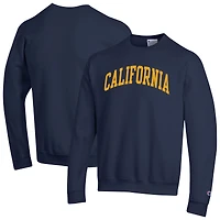 Men's Champion  Navy Cal Bears Basic Arch Fleece Pullover Sweatshirt