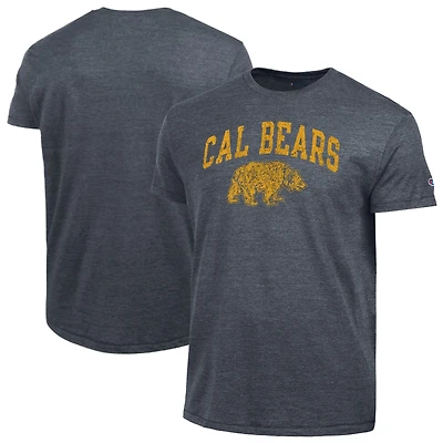 Men's Champion  Navy Cal Bears Vintage Triumph Tri-Blend T-Shirt