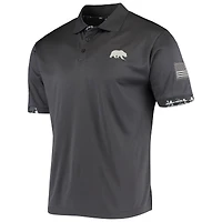 Polo camouflage numérique Colosseum Charcoal Cal Bears OHT pour hommes