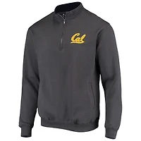 Men's Colosseum Charcoal Cal Bears Tortugas Logo Quarter-Zip Jacket