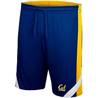 Men's Colosseum Navy/Gold Cal Bears Am I Wrong Reversible Shorts