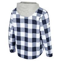 Veste zippée intégrale à carreaux Buffalo Cal Bears bleu marine/blanc Colosseum pour homme