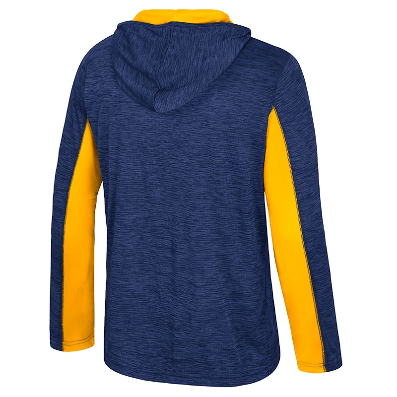 Men's Colosseum Navy Cal Bears Always Sunny Quarter-Zip Hoodie