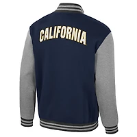 Men's Colosseum Navy Cal Bears Ambi-Turner Full-Zip Varsity Jacket
