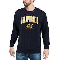 Men's Colosseum Navy Cal Bears Arch & Logo Crew Neck Sweatshirt