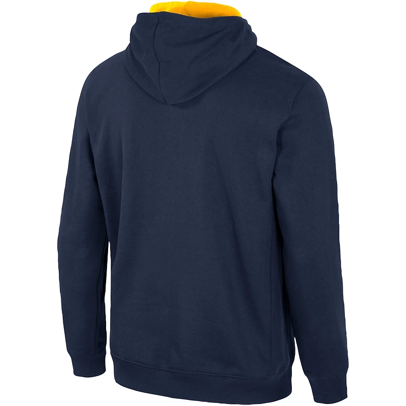Men's Colosseum Navy Cal Bears Half-Zip Hoodie
