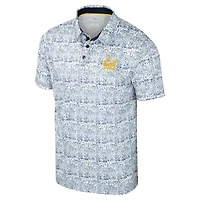 Men's Colosseum Navy Cal Bears It's Time! Allover Print Polo