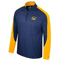 Haut à quart de zip Colosseum Navy Cal Bears Langmore Raglan pour hommes