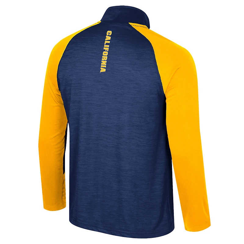 Haut à quart de zip Colosseum Navy Cal Bears Langmore Raglan pour hommes