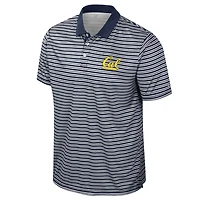 Men's Colosseum Navy Cal Bears Striped Polo