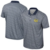 Men's Colosseum Navy Cal Bears Striped Polo