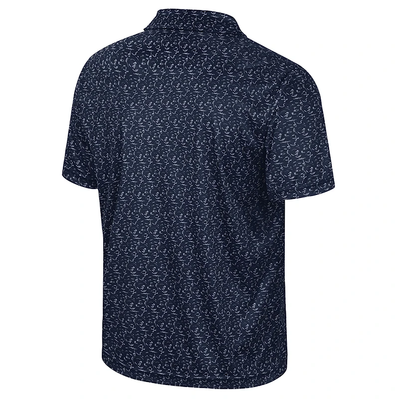 Polo de golf sublimé pour homme Colosseum Navy Cal Bears