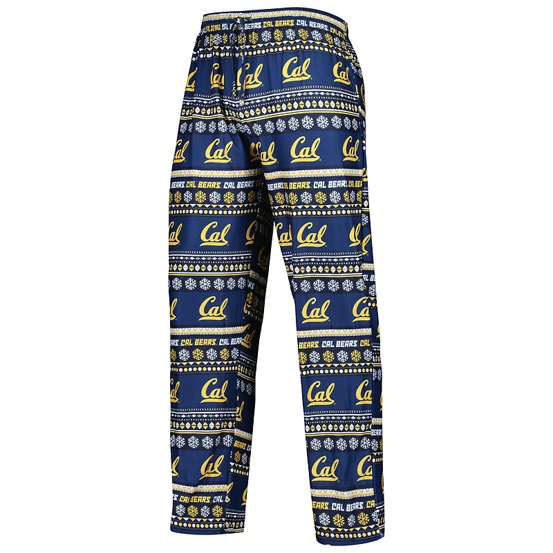 Men's Concepts Sport Navy Cal Bears Swivel Long Sleeve Top & Pants Sleep Set