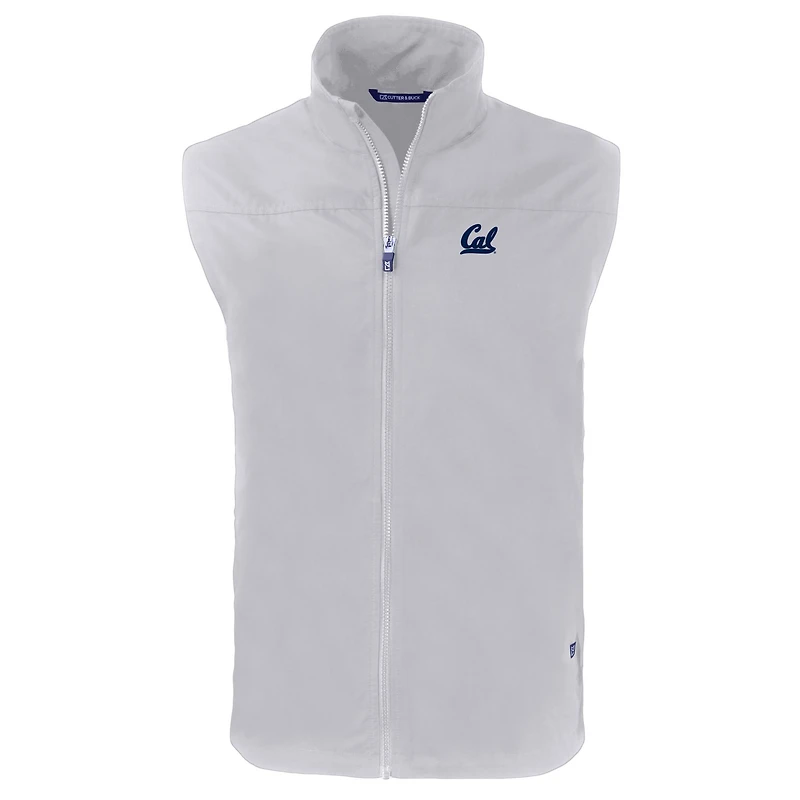 Men's Cutter & Buck  Gray Cal Bears Charter Eco Recycled Full-Zip Vest
