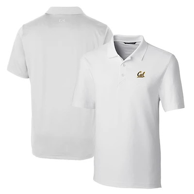 Men's Cutter & Buck White Cal Bears Big Tall Forge Stretch Polo