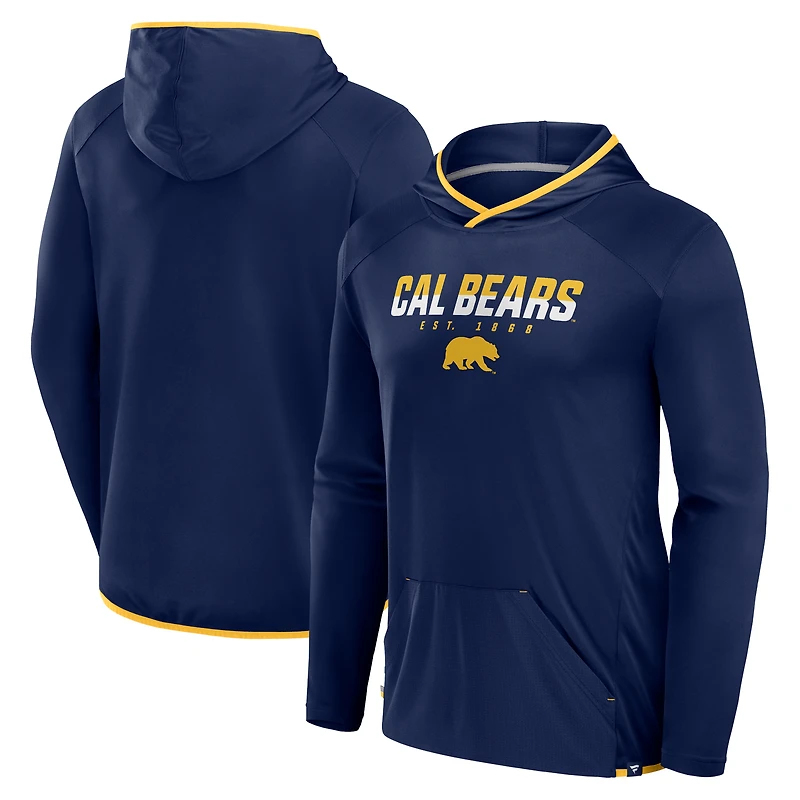T-shirt à capuche de transition pour homme Fanatics bleu marine/doré Cal Bears