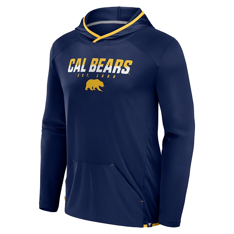T-shirt à capuche de transition pour homme Fanatics bleu marine/doré Cal Bears