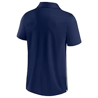 Polo Fanatics pour hommes bleu marine/gris chiné Cal Bears Split Block Color