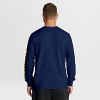 T-shirt à manches longues pour homme, bleu marine, Cal Bears, Quad Fuel The Fire