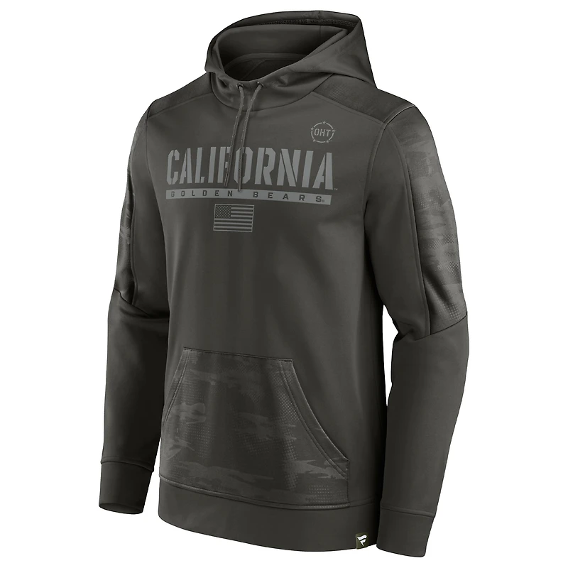 Men's Fanatics Olive Cal Bears OHT Military Appreciation Guardian Pullover Hoodie