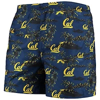 Men's FOCO Navy Cal Bears Island Palm Swim Trunks