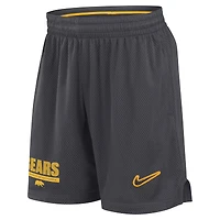 Short Nike Cal Bears 2024 Sideline en maille anthracite pour homme