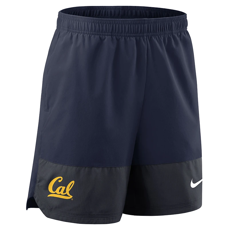 Short Nike bleu marine Cal Bears 2025 Sideline Performance pour homme