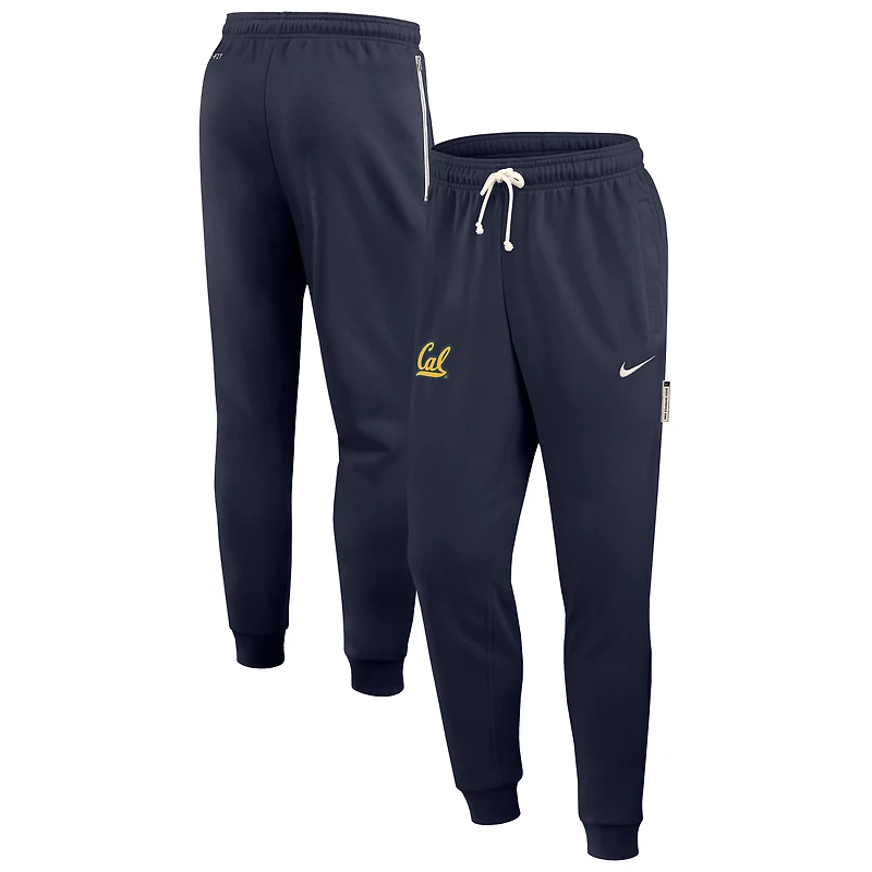Men's Nike Navy Cal Bears 2025 Sideline Standard Issue Dri-FIT Taper Sweatpants