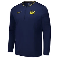Veste à quart de zip Nike Cal Bears Coaches pour homme bleu marine