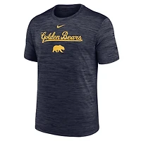 T-shirt Nike bleu marine Cal Bears Velocity Performance pour homme