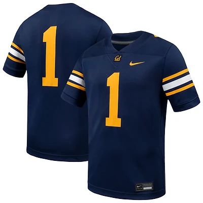 Maillot de football américain Nike n°1 bleu marine des Cal Bears pour homme