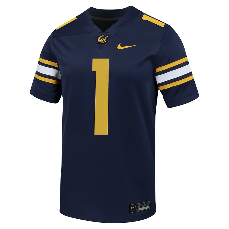 Men's Nike #1 White Cal Bears Untouchable Football Jersey