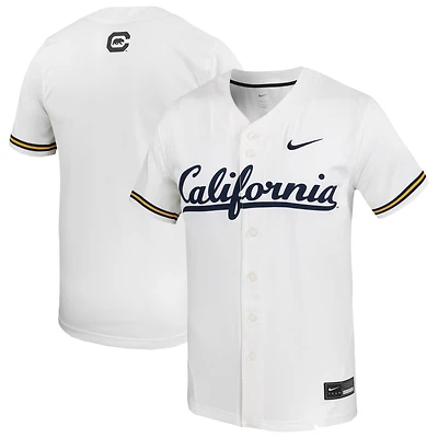 Maillot de baseball réplique Nike Cal Bears blanc pour homme