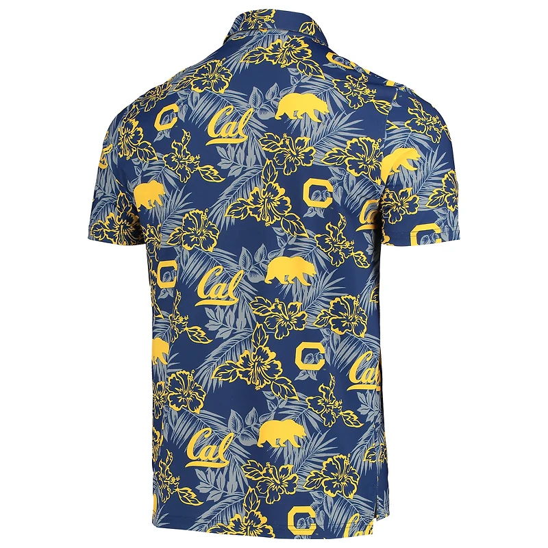 Polo Performance Cal Bears Reyn Spooner pour homme, bleu marine