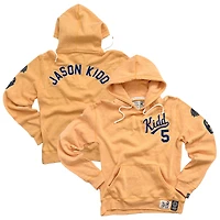 Men's Roots of Fight Jason Kidd Gold Cal Bears Name & Number Tri-Blend Pullover Hoodie
