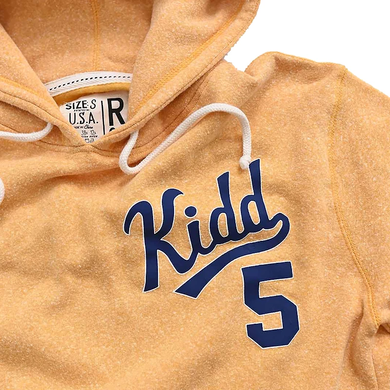Men's Roots of Fight Jason Kidd Gold Cal Bears Name & Number Tri-Blend Pullover Hoodie