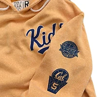 Men's Roots of Fight Jason Kidd Gold Cal Bears Name & Number Tri-Blend Pullover Hoodie