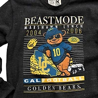 Men's Roots of Fight Marshawn Lynch Black Cal Bears Beastmode Tri-Blend Pullover Sweatshirt