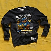 Men's Roots of Fight Marshawn Lynch Black Cal Bears Beastmode Tri-Blend Pullover Sweatshirt