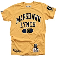 Men's Roots of Fight Marshawn Lynch Gold Cal Bears Name & Number T-Shirt