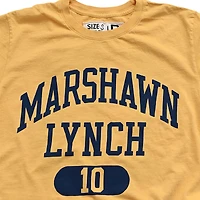 Men's Roots of Fight Marshawn Lynch Gold Cal Bears Name & Number T-Shirt