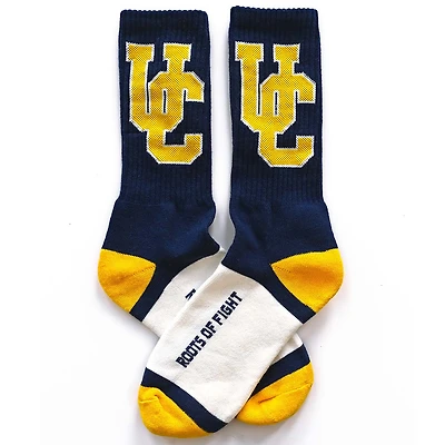 Men's Roots of Fight Navy Cal Bears Berkeley Crew Socks