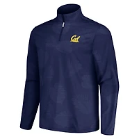 Veste à demi-zip Tommy Bahama Navy Cal Bears Delray Frond IslandZone pour hommes